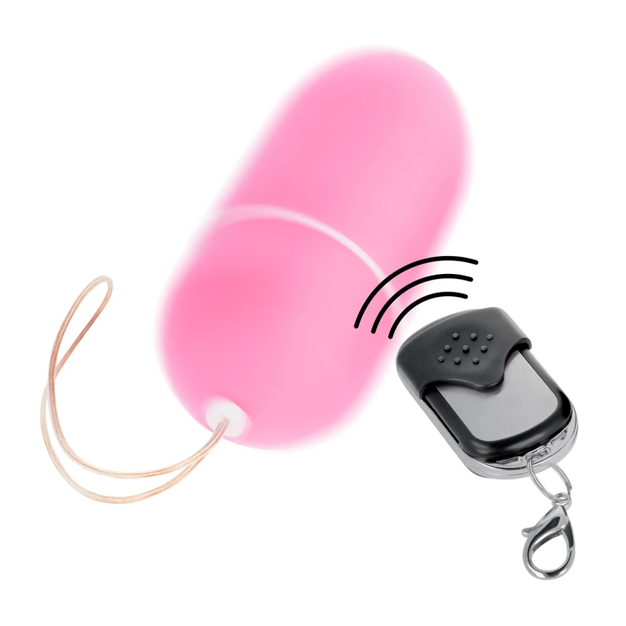 ONLINE - OVO VIBRANTE COM CONTROLE REMOTO L ROSA